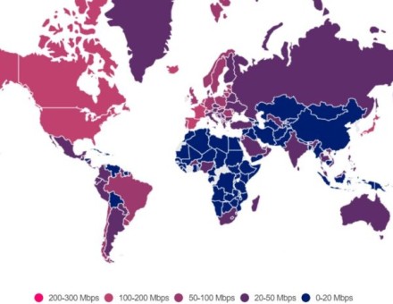Україна опинилася на 101 місці за швидкістю інтернету